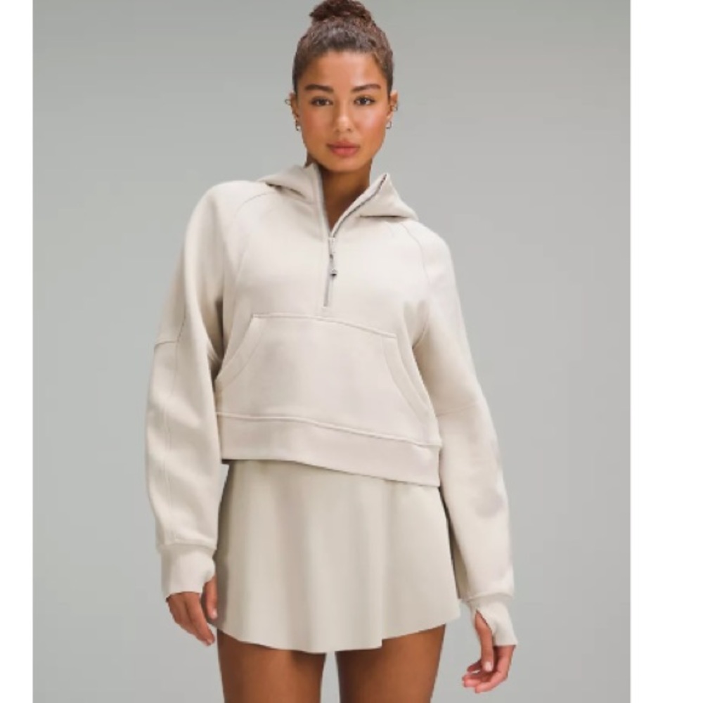 Lululemon Athletica Mojave Tan scuba hoodie